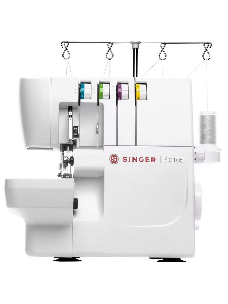 Máquina de costura overloque singer 6 pontos s0105 - branca