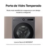 Lava e seca lg wd18gnts6 18kg/10kg ai dd wi-fi turbowash 360° vapor black inox
