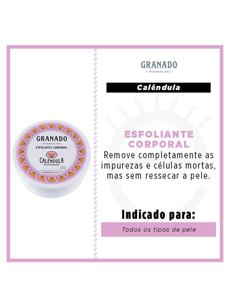 Esfoliante corporal granado - calêndula