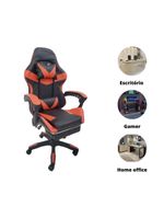 Cadeira Gamer Stillus Ergonômica Oficial Apoio De Pés Vermelho