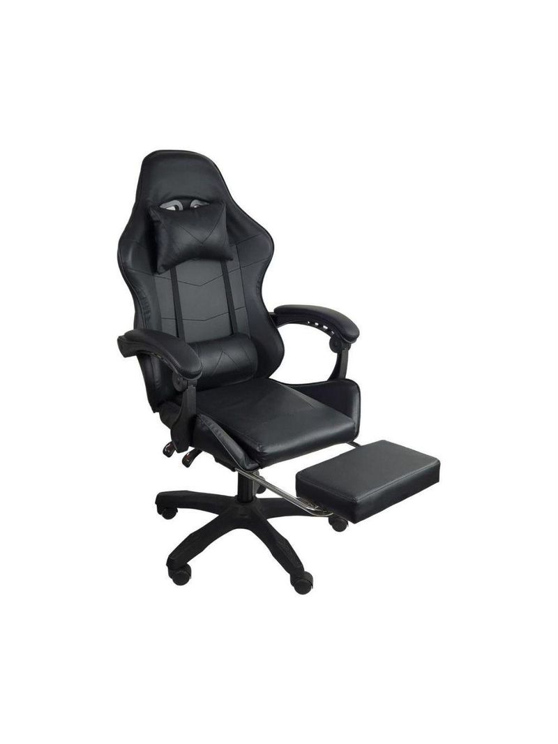 Cadeira Gamer Stillus Oficial Apoio Para Pés Preto