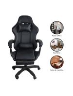 Cadeira Gamer Stillus Oficial Apoio Para Pés Preto