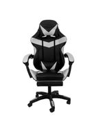 Cadeira Gamer Stillus Oficial Apoio Pés Preto/branco