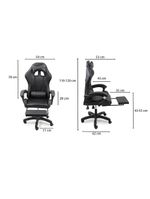 Cadeira Gamer Stillus Ergonômica Oficial Apoio De Pés Preto