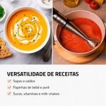 Mixer de Mão Mondial M-16-BI 500W 1 Velocidade Inox e Preto 110V