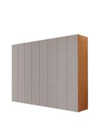 Guarda Roupa Casal Atacama Mdf Moderna Mobília Naturalle/off White