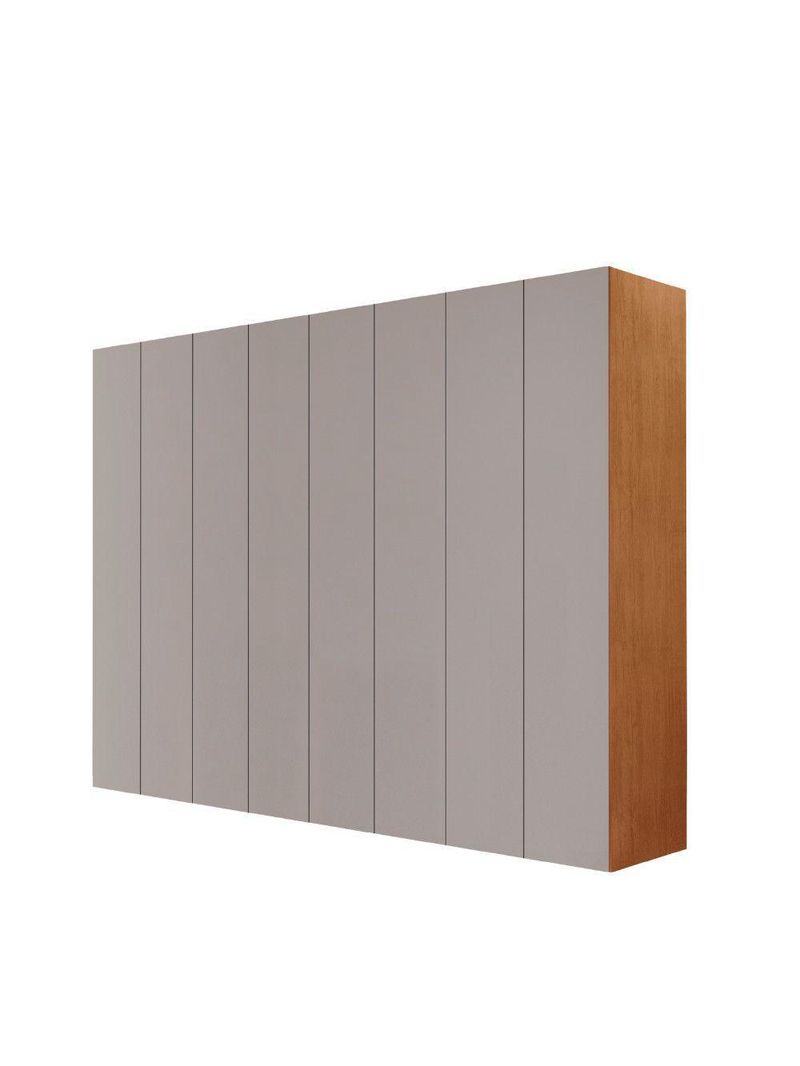 Guarda Roupa Casal Atacama Mdf Moderna Mobília Naturalle/off White