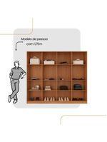 Guarda Roupa Casal Atacama Mdf Moderna Mobília Naturalle/off White