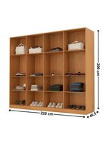 Guarda Roupa Casal Atacama Mdf Moderna Mobília Naturalle/off White