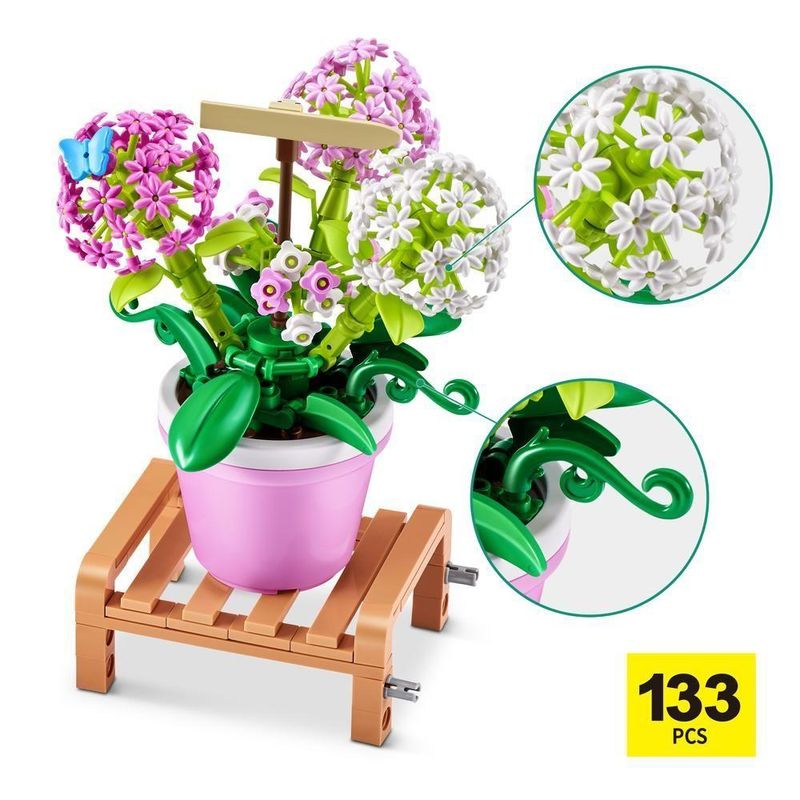 Blocos De Montar Max Premium Garden - Gipsófila 233 Pçs