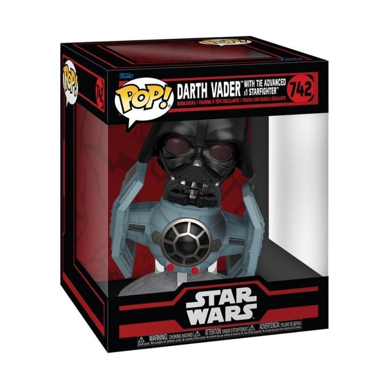 Boneco Funko Pop Ride Starwars Darth Vader E Tie Avançado X1