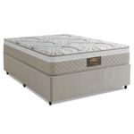Cama Box Casal Queen Cristal Molas Ensacadas Bege