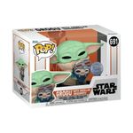 Boneco Funko Pop! Star Wars Mandalorian Grogu C/ Droidsmith