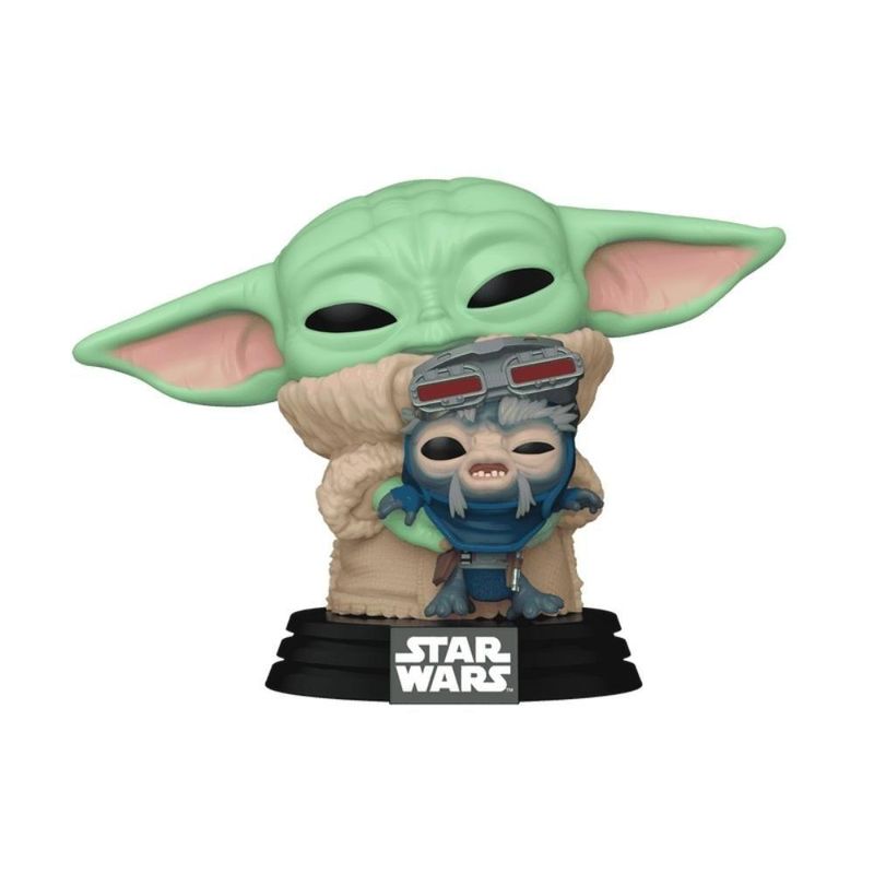 Boneco Funko Pop! Star Wars Mandalorian Grogu C/ Droidsmith