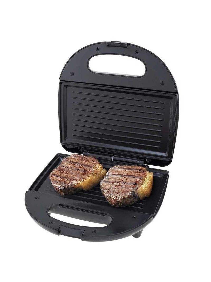 Sanduicheira Grill Britânia Antiaderente Preto/Inox 127V