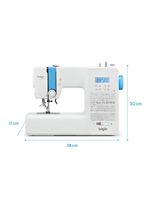 Máquina de Costura Eletrônica JX 11000 - 200 Pontos 1300 Combinações Bivolt
