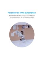 Máquina de Costura Eletrônica JX 11000 - 200 Pontos 1300 Combinações Bivolt