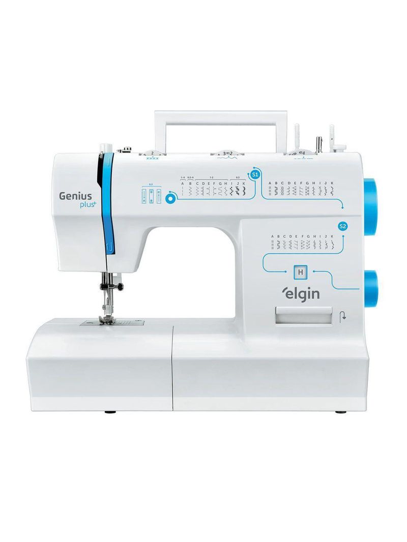 Máquina De Costura Genius Plus 31 Pontos Elgin 110V