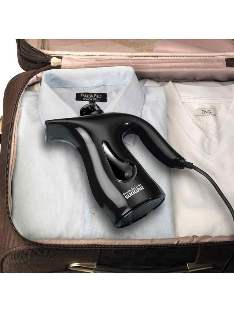 Passadeira De Roupas Jet Portátil Preta Suggar PV1000PT Bivolt