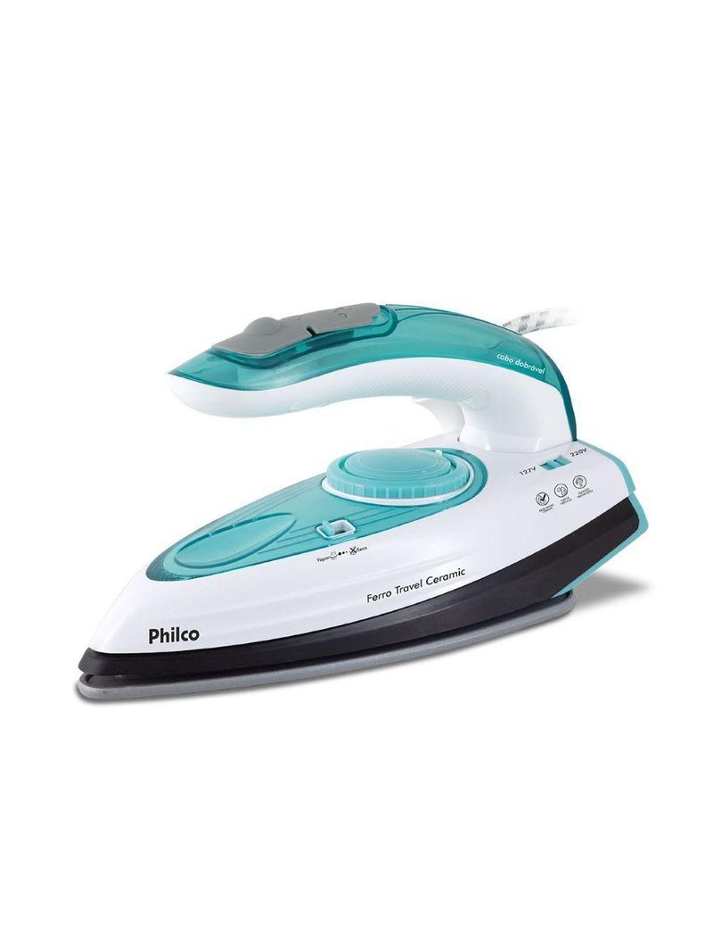 Ferro De Passar Roupas Travel Ceramic 1200w Philco Bivolt