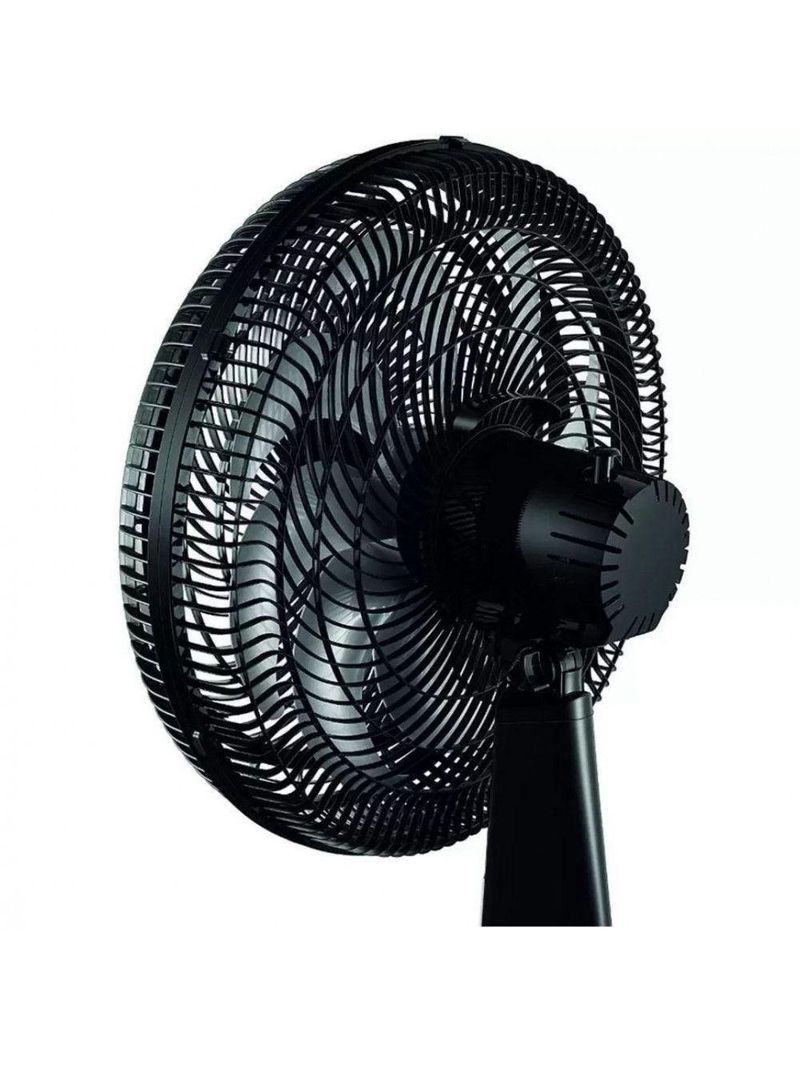 Ventilador De Mesa 40cm Mondial Vtx-40-8p-rl Turbo 8 Pas Repelente Liquido Preto Com Prata 220 V
