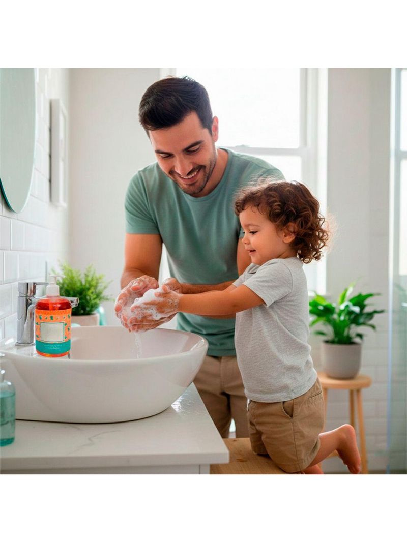 Sabonete Líquido Para Mãos E Corpo 500ml Com Aloe Vera Fragrância Tropical Pele Sensível