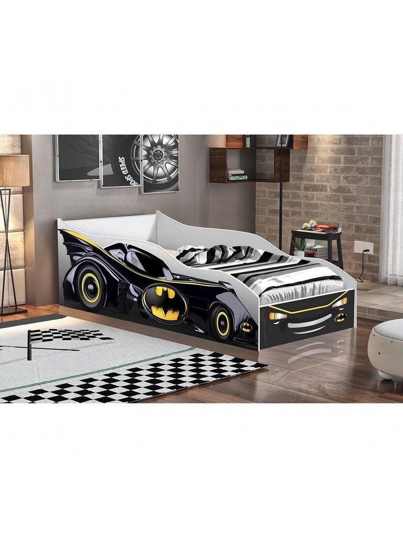 Cama Carro Infantil Black Com Colchão - Gabrielli Móveis