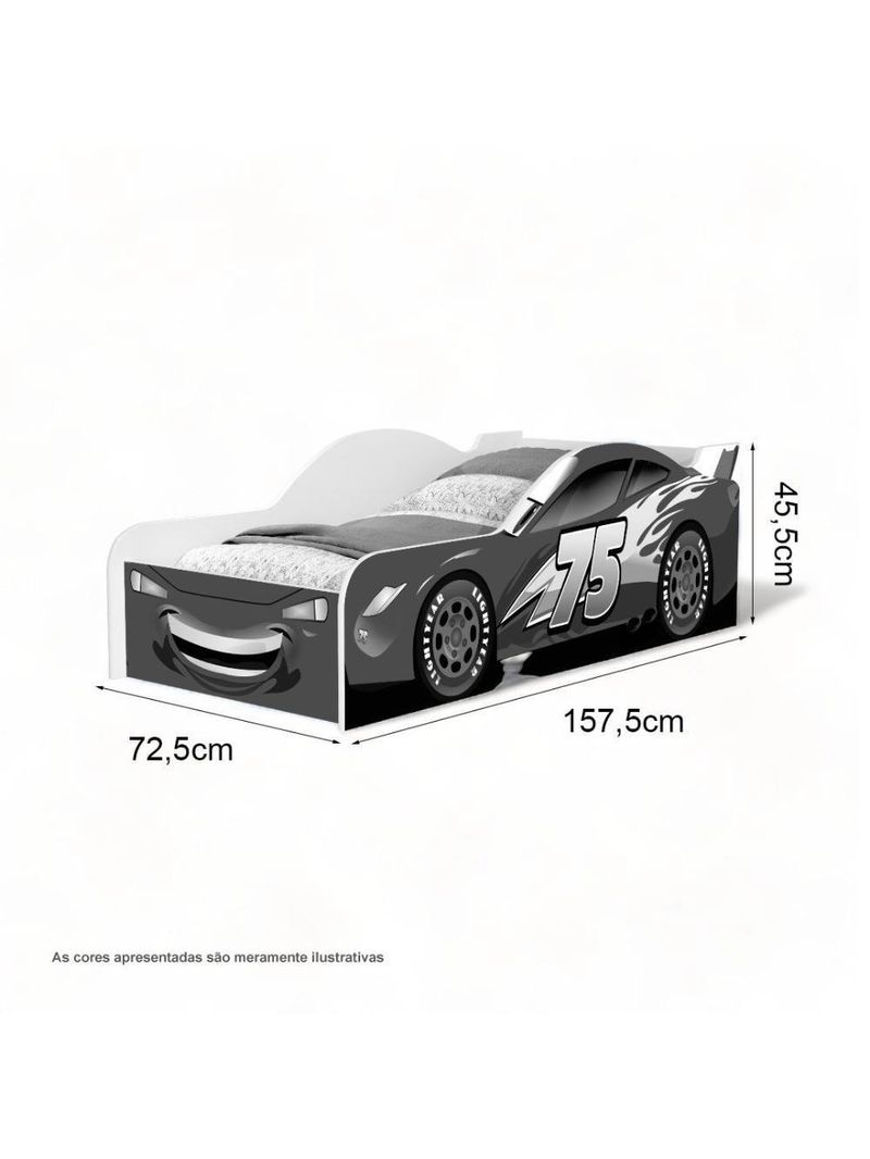 Cama Infantil Carro Spider Com Colchão Cambel
