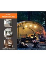 Kit Led Solar Foxlux Portátil Com 2 Lâmpadas E Painel Solar