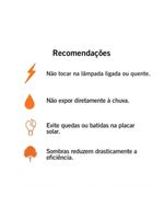 Kit Led Solar Foxlux Portátil Com 2 Lâmpadas E Painel Solar