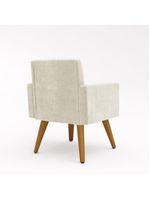 Kit Sofá Namoradeira + 2 Poltronas Decorativas bege
