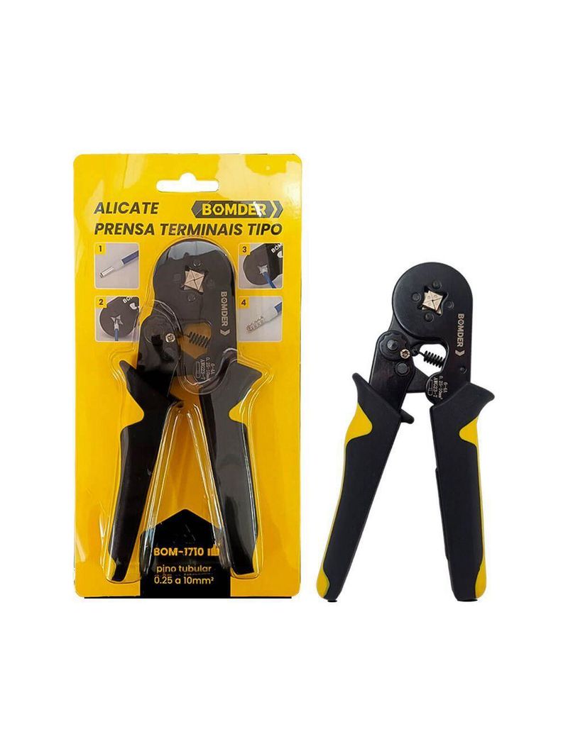 Ferramenta De Crimpar Terminais Tubulares De 10mm² Ilhós