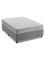 Cama Box Casal Espuma D33 Inducol Soft 138x188x55cm Cbp Cinza