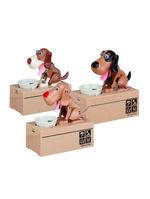 Cofrinho Eltronico Infantil Cachorro Que Come Moeda Marrom
