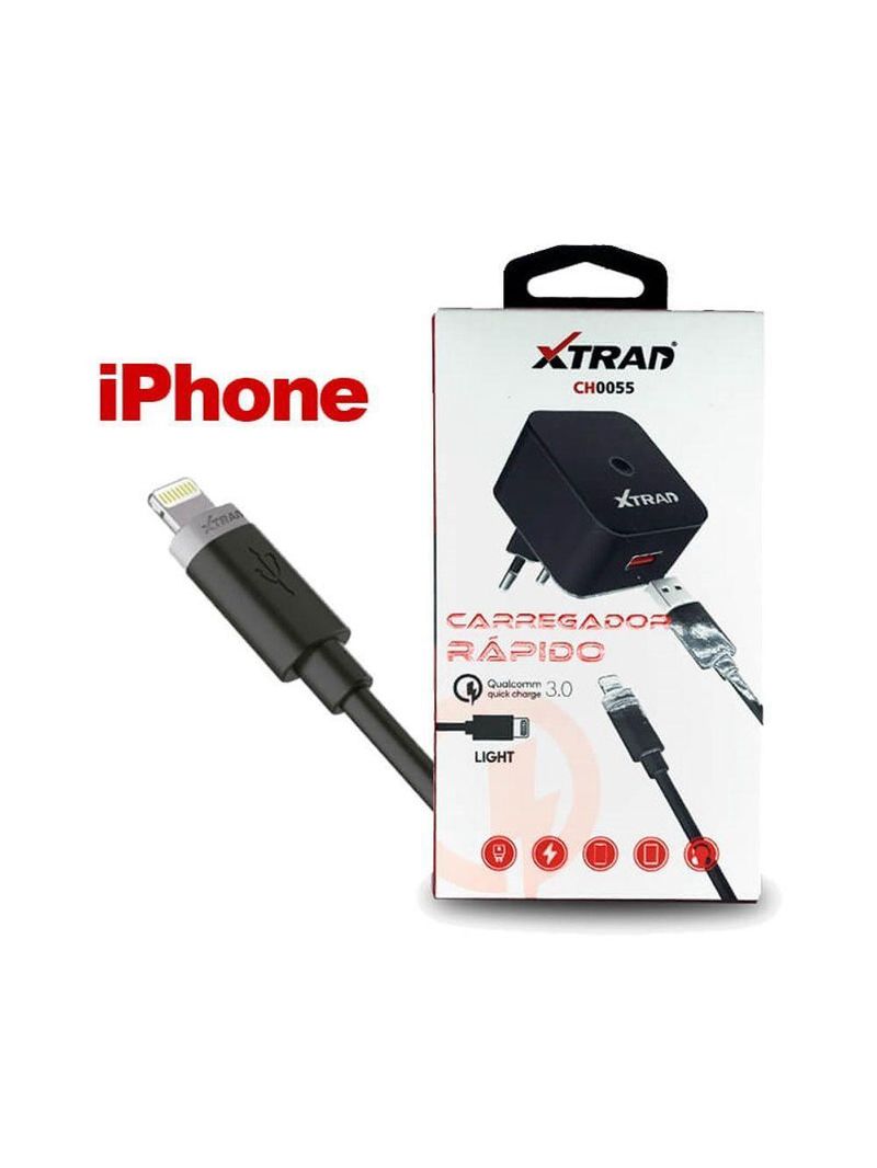 Cabo Com Fonte Carregador Turbo Xtrad Para