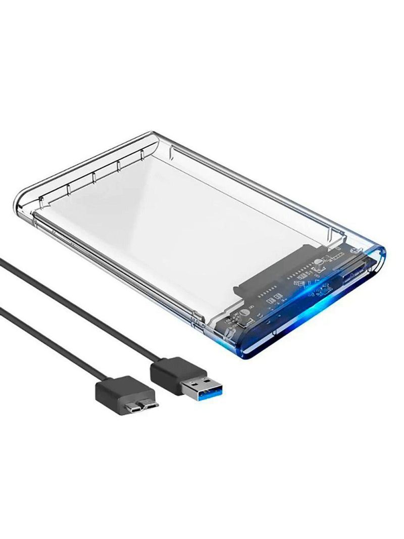 Case Transparente Hd Externo E Sata Ssd Usb Exbom