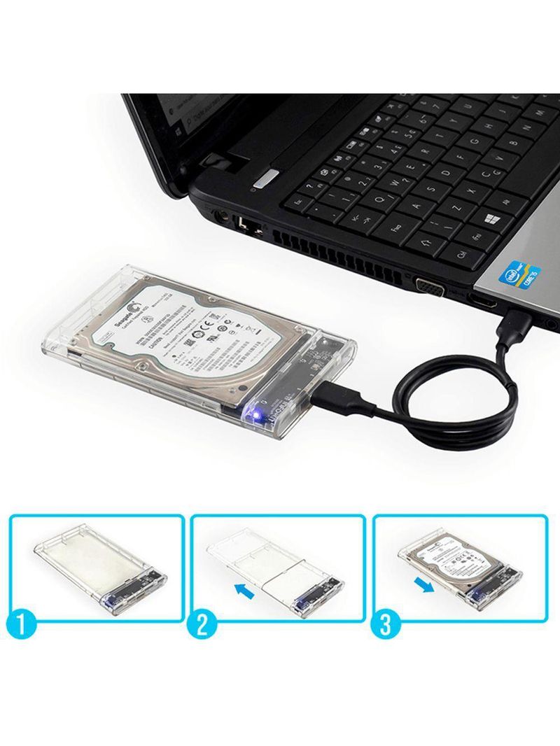 Case Transparente Hd Externo E Sata Ssd Usb Exbom