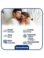 Cama Box Baú Casal Suede + Colchão Molas Ensacadas Sereneprime Sonnolux 138x188x69 Cor:marrom