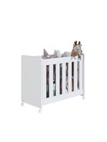 Mini Berço Infantil Moisés Multifuncional 4 Em 1 Com Colchão E Rodas Para Quarto De Bebê Branco