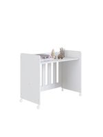 Mini Berço Infantil Moisés Multifuncional 4 Em 1 Com Rodas Para Quarto De Bebê Branco
