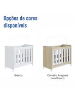Mini Berço Infantil Moisés Multifuncional 4 Em 1 Com Rodas Para Quarto De Bebê Branco