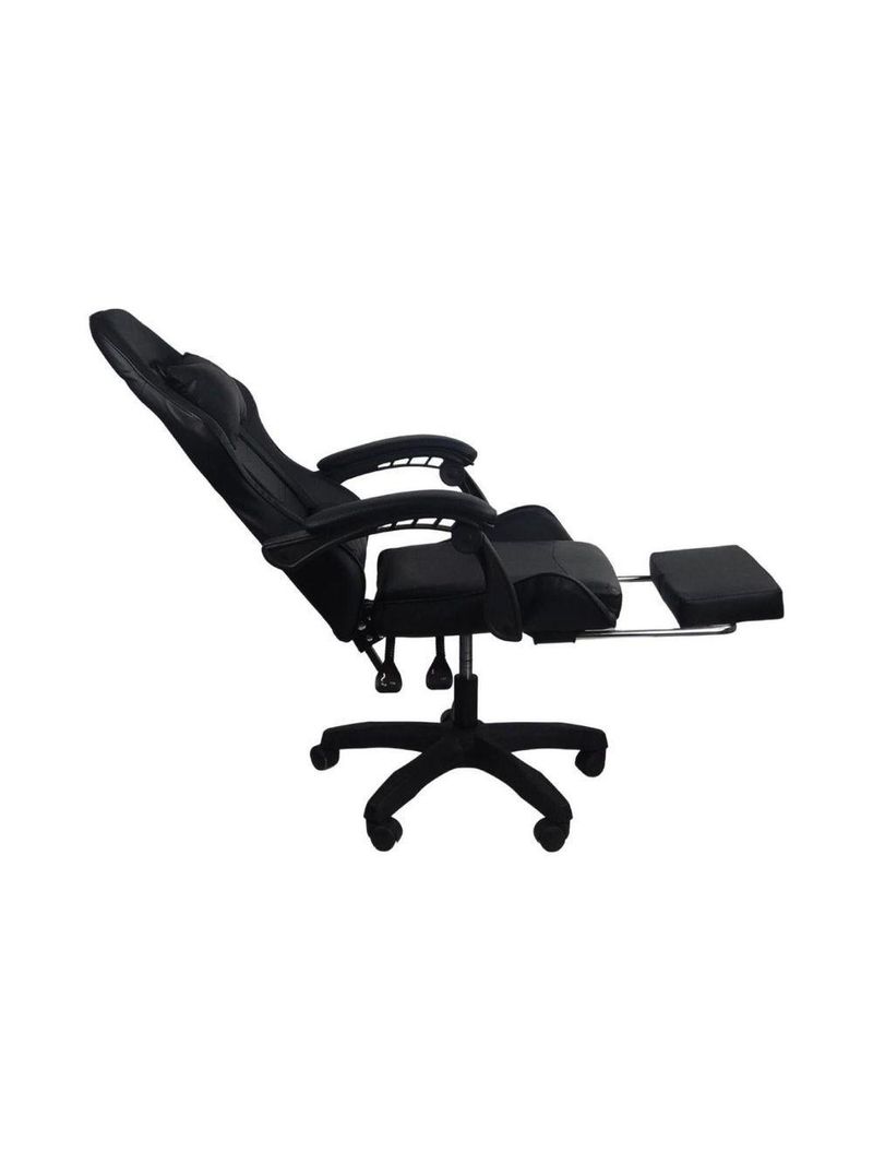 Kit 2 Cadeiras Gamer Stillus Ergonômica Com Apoio Para Os Pés Preto