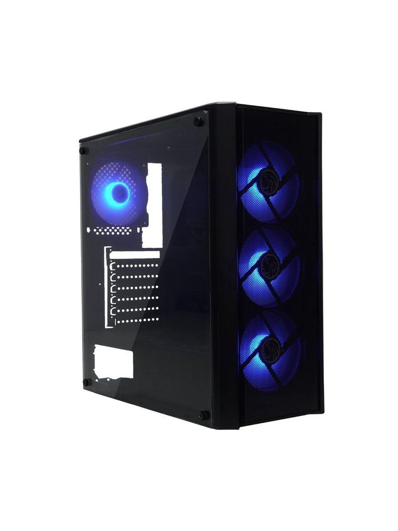 Gabinete Gamer ATX PC BPC-T02B 4 Coolers Lateral De Vidro