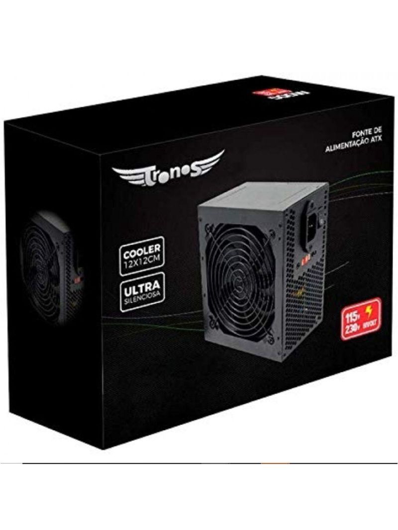 Fonte Alimentação Tronos TRS/7400-B ATX Gamer 750W 24 Pinos