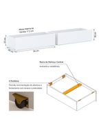 Cama Infantil Eco Com 02 Gavetas E Grade De Proteção Madeira Maciça Branco Mobilistore