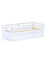 Bicama Infantil Slim Grade Proteção Madeira Branco