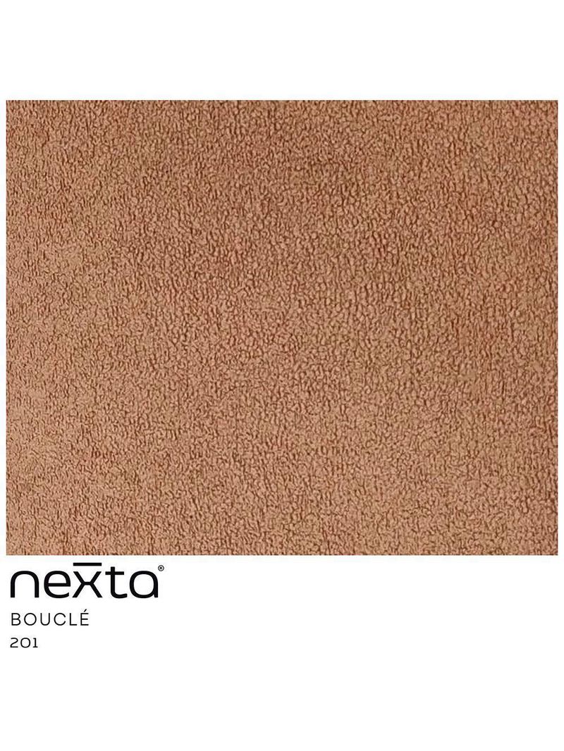 Sofá Namoradeira 02 Lugares 130cm Jade Base Preto Bouclé Terracota - Nexta Casa