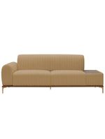 Sofá Molino 3 Lugares 180cm C/mesa Auxiliar Esquerdo Pés Ourof Bouclé Camel - Nexta Casa