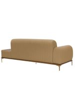 Sofá Molino 3 Lugares 180cm C/mesa Auxiliar Esquerdo Pés Ourof Bouclé Camel - Nexta Casa