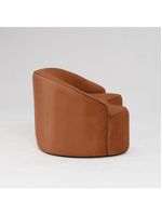 Sofá Curvo Montserrat 230cm 04 Lugares Veludo Terracota - Nexta Casa